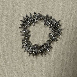 Silver spike bracelet